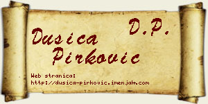 Dušica Pirković vizit kartica